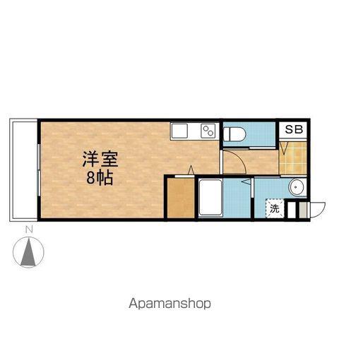 S-FORT大分大手町(ワンルーム/5階)の間取り写真