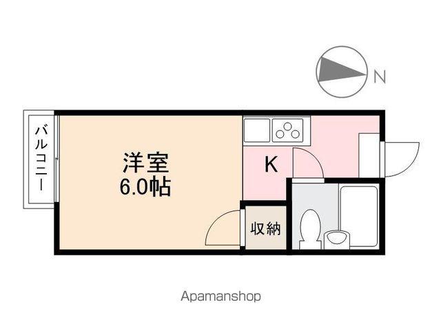 メゾン葛西(ワンルーム/1階)の間取り写真