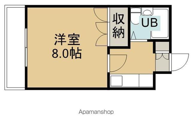イーグルハイツ宮千代(1K/2階)の間取り写真