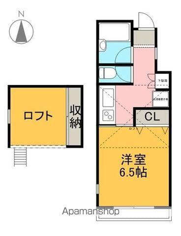 FOR YOU(1K/2階)の間取り写真