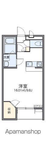 レオパレスフロール(1K/1階)の間取り写真