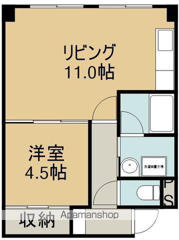 リヴェール杉並(1LDK/1階)の間取り写真
