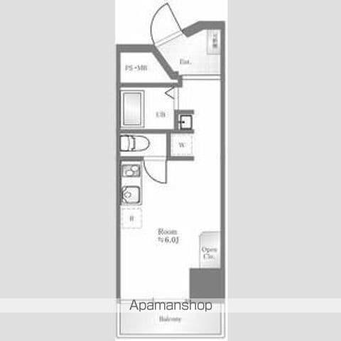 朝日巣鴨マンション(ワンルーム/5階)の間取り写真
