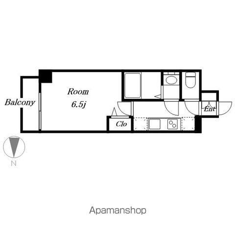 ファステート東別院シュプール(1K/8階)の間取り写真