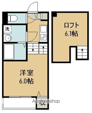 I-STATE中野栄(1K/1階)の間取り写真