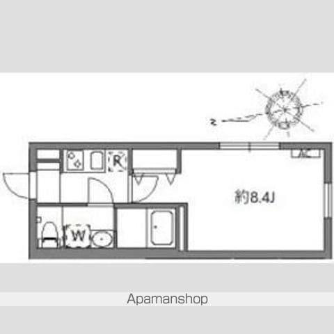 グランピア中野坂上(1K/2階)の間取り写真