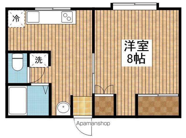 グリーンハウス(1K/2階)の間取り写真