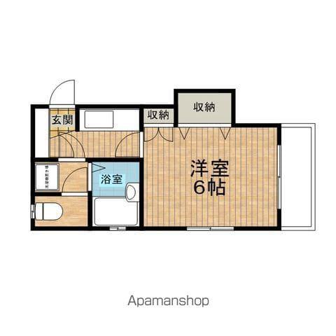 ツバキハイツ(1K/2階)の間取り写真