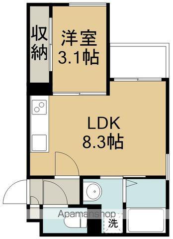 REGALESTフェリチタ仙台荒井(1LDK/1階)の間取り写真