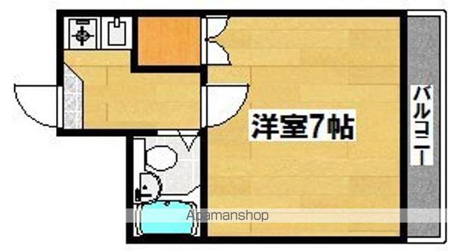 エレガンス北花田(1K/2階)の間取り写真