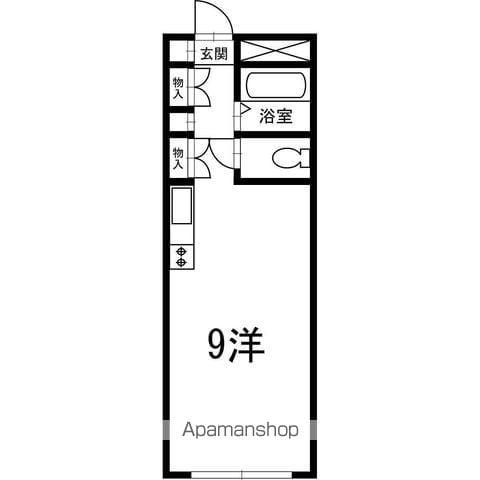 スカーラ1532(ワンルーム/2階)の間取り写真