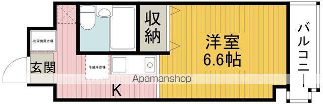 リュヴァン豊中柴原(ワンルーム/4階)の間取り写真