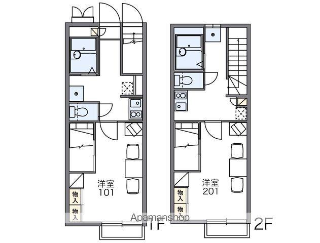 レオパレス椿(1K/2階)の間取り写真
