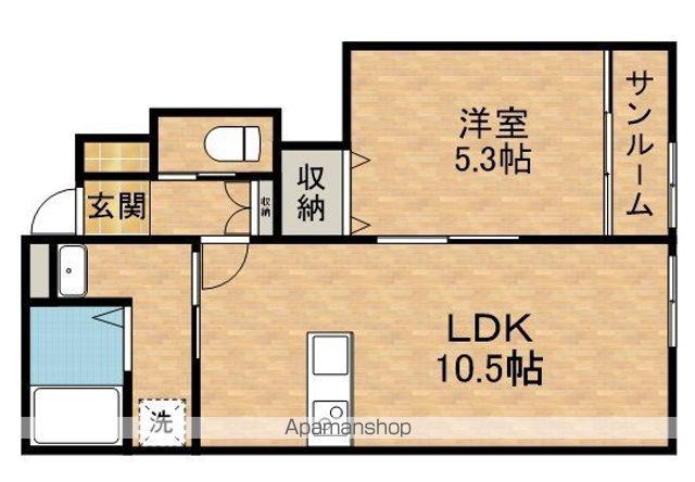 グッドライフステージ中野B(1LDK/1階)の間取り写真