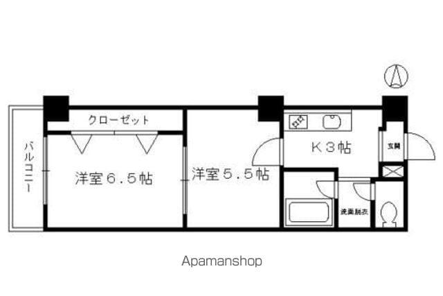 京阪電気鉄道鴨東線 神宮丸太町駅 徒歩4分 6階建 築33年(2K/4階)の間取り写真