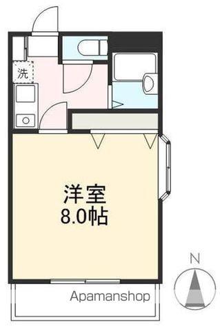 ローテンブルグⅤ(1K/1階)の間取り写真