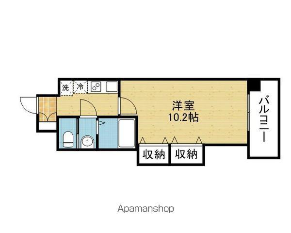 LUXE布施北2(1K/5階)の間取り写真