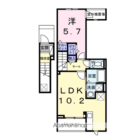 オリオン(1LDK/2階)の間取り写真