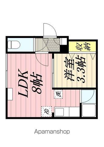 エルサーニ白石(1LDK/2階)の間取り写真