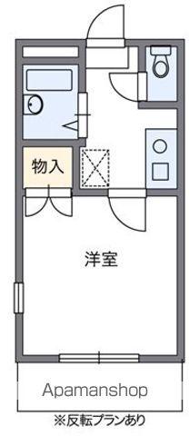 松崎町レジデンス(1K/3階)の間取り写真