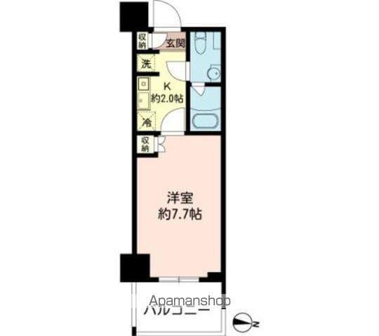 MFPRコート木場公園(1K/11階)の間取り写真