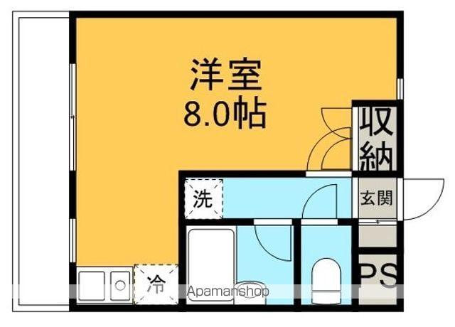 エルカーサ緑(ワンルーム/1階)の間取り写真