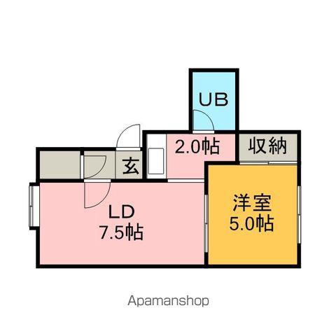 ネバーランドハウス(1LDK/2階)の間取り写真