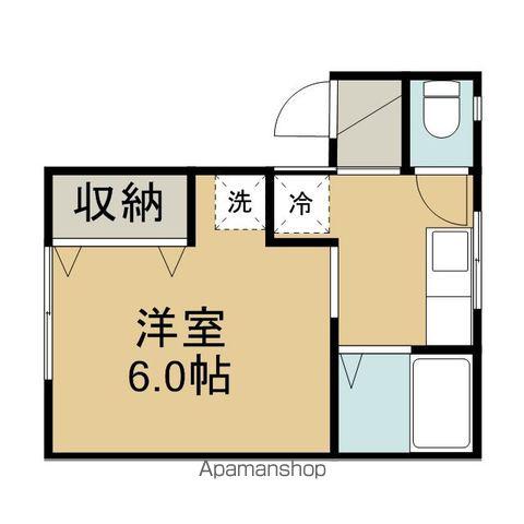 SUCREⅥ(1K/1階)の間取り写真