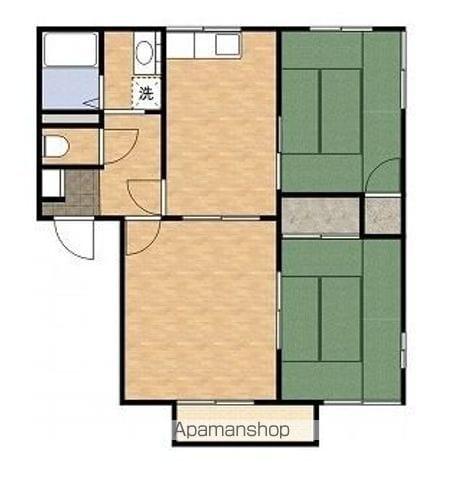 サンレイク陣屋(3DK/1階)の間取り写真