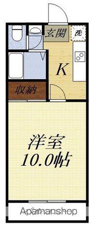 POTETO 2(1K/3階)の間取り写真