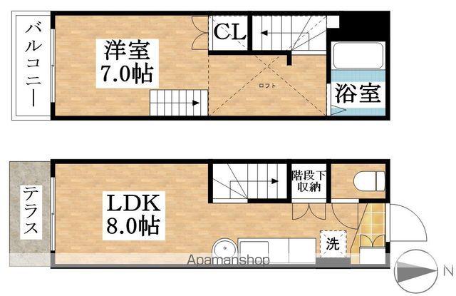 サンフェスタＬＥＧＥＮＤ(1LDK)の間取り写真
