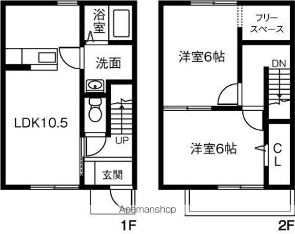 ＭＡＩＳＯＮＥＴＴＥ　ＬＡＮＤ　次木Ａ(2LDK)の間取り写真