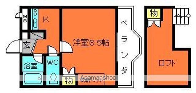 グレースビュー壱番館(1K/3階)の間取り写真