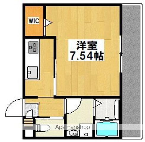 ロイヤルレジデンス万代東(1K/3階)の間取り写真