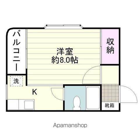 コーポ桜岳(1K/2階)の間取り写真