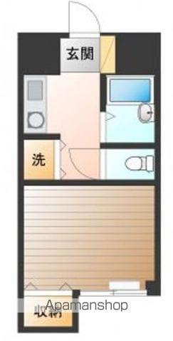 サザンヒルズ弐番館(ワンルーム/1階)の間取り写真