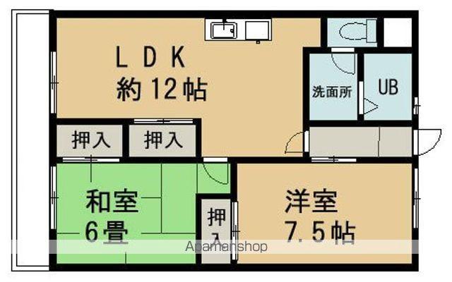 センチュリーハイツ(2LDK/3階)の間取り写真