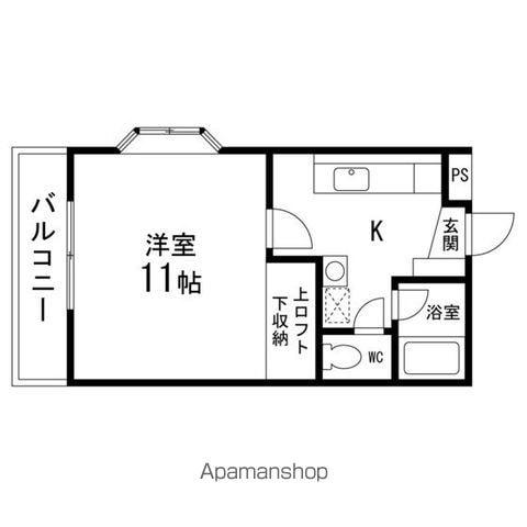 サクラパーク壱番館(1K/3階)の間取り写真