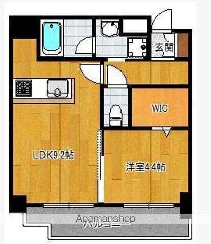 LA CIUDAD 博多駅南(1LDK/2階)の間取り写真