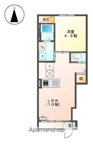 カーサミミー(1LDK/1階)の間取り写真
