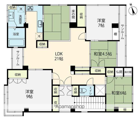 ホープ駅西(4LDK/3階)の間取り写真