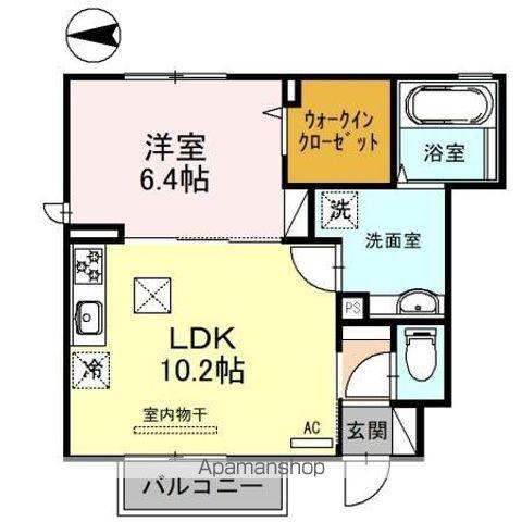 ジョイ カルチュラ(1LDK/1階)の間取り写真