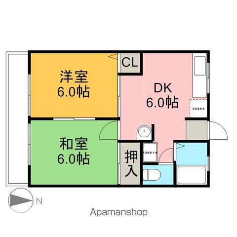 シティハイムはせがわ(2DK/2階)の間取り写真