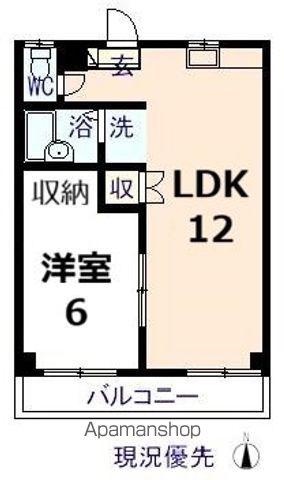 ライラックハイム生口島(1LDK/2階)の間取り写真