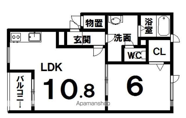 プラナスたいきⅠ(1LDK/1階)の間取り写真