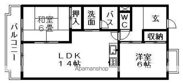 サークルコープ(3DK/2階)の間取り写真