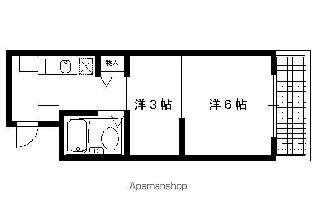 サンミッシェル吉田(2K/2階)の間取り写真