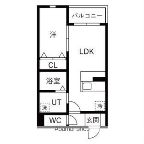 ジュエル喜多山Ⅱ(1LDK/1階)の間取り写真