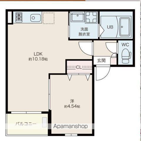 JACK TOKONAME MINATOⅠ(1LDK/3階)の間取り写真