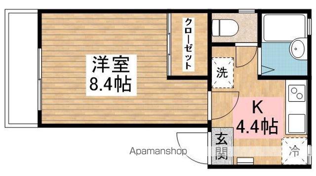 カルムハイツ(1K/2階)の間取り写真